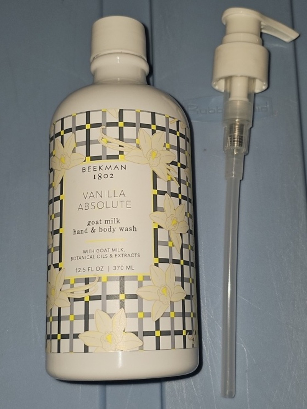Beekman 1802 Goat Milk Vanilla Absolute Hand & Body Wash with PUMP 370mL NEW!